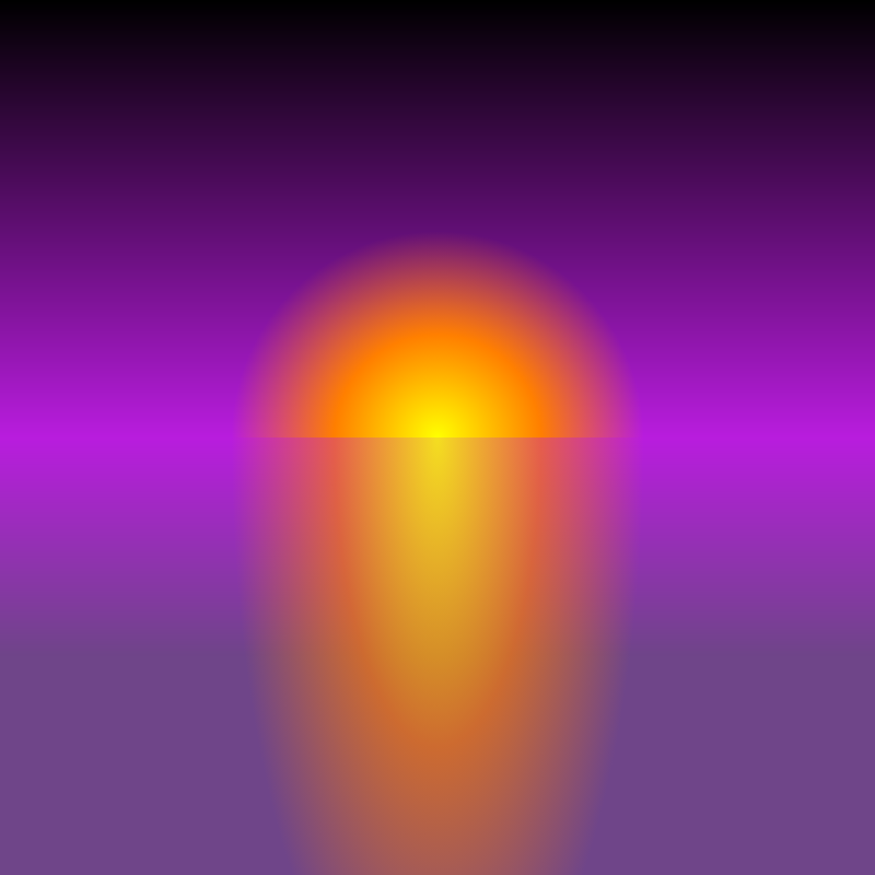 Sunset over random planet #3 static token preview