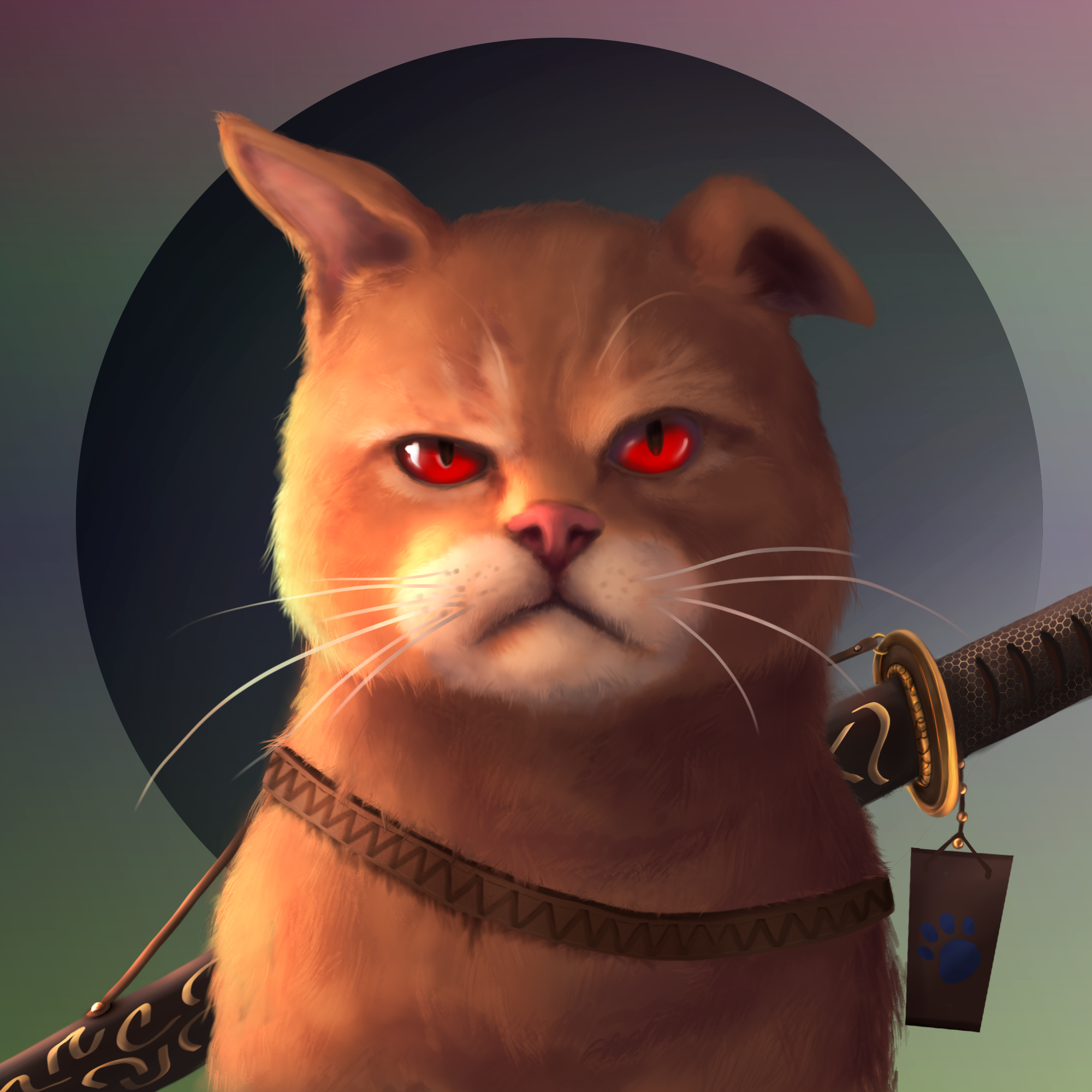 Gangsta Cat #5 static token preview
