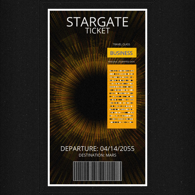 Stargate Ticket #10 static token preview