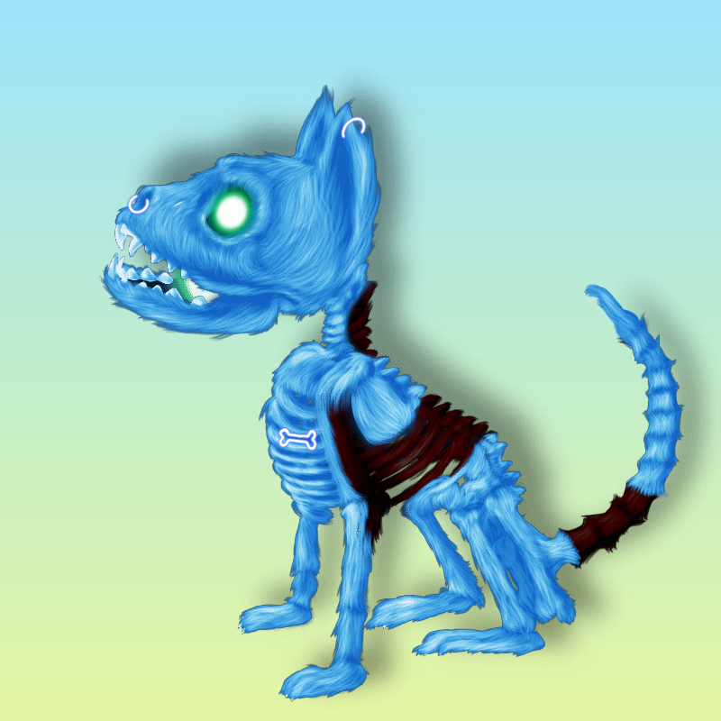 SkeleCats #20 static token preview