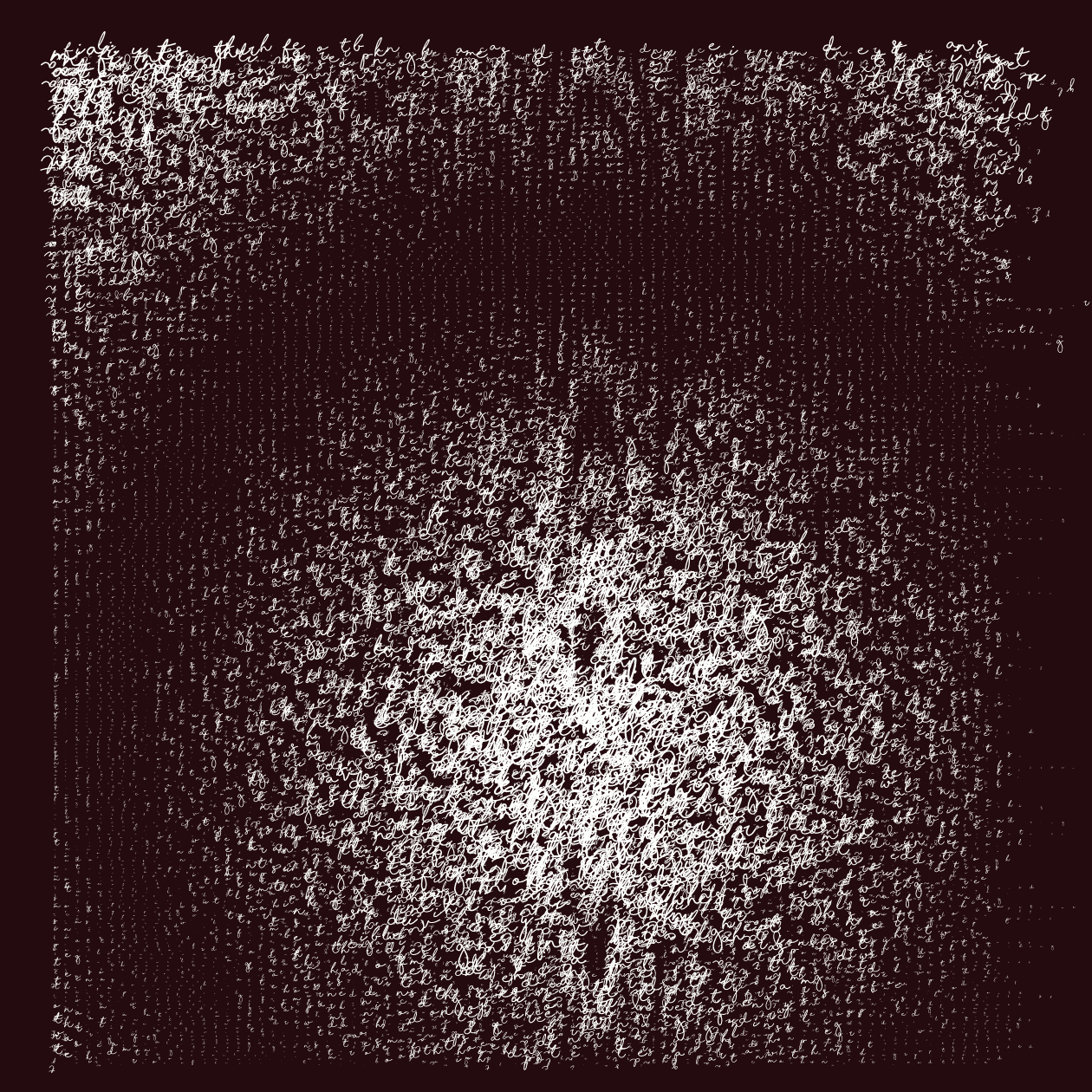 Asemic Writing 1o1 #19 static token preview
