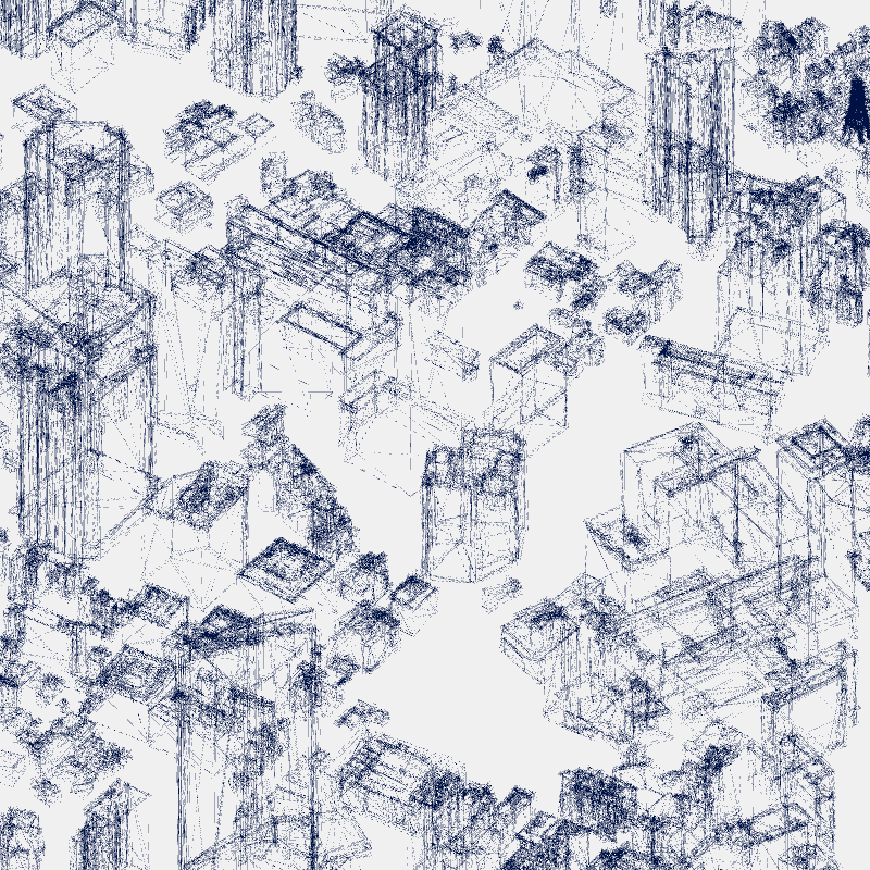 Algorithmic Drawing: Minato City Tokyo #12 static token preview