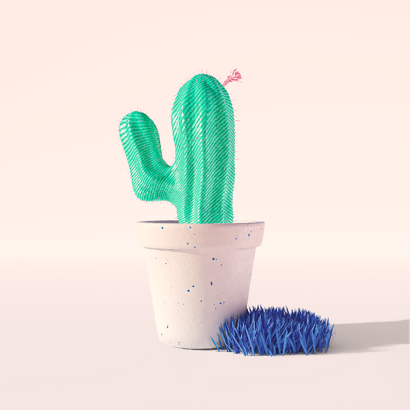 3D Crypto Cacti #11 static token preview
