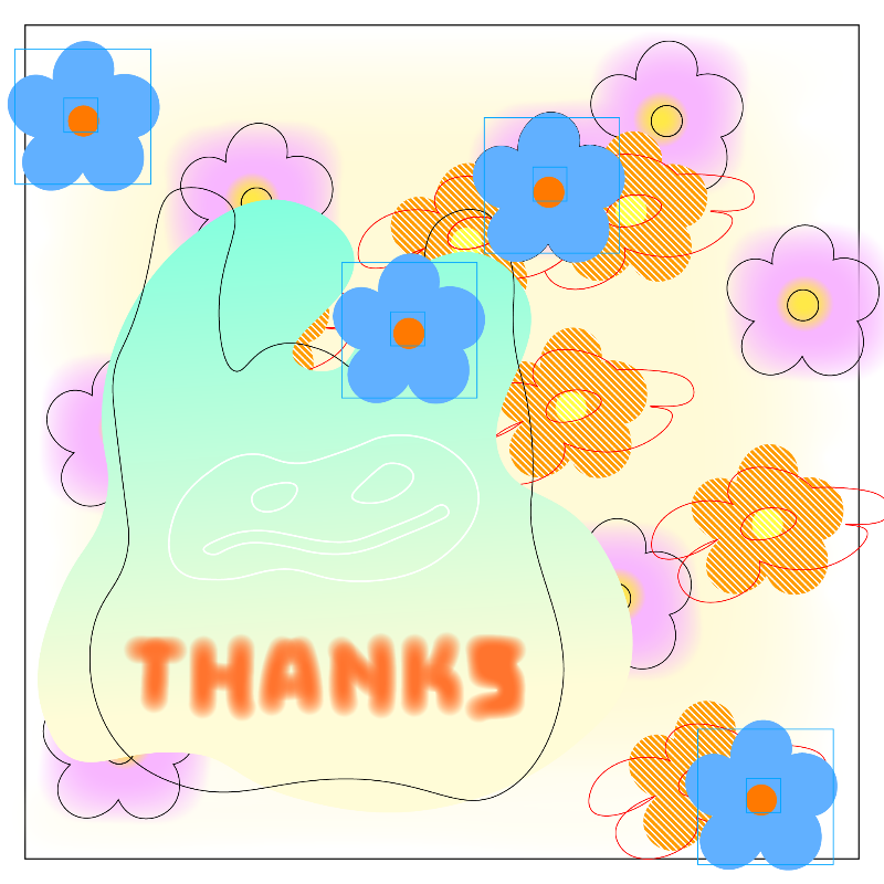 thanks bag and flowers #22 static token preview