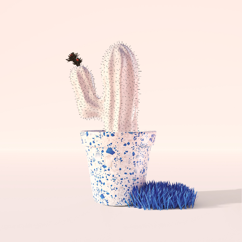 3D Crypto Cacti #8 static token preview