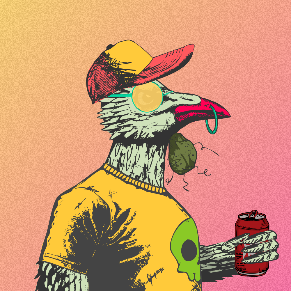 Bad Bird #8 static token preview