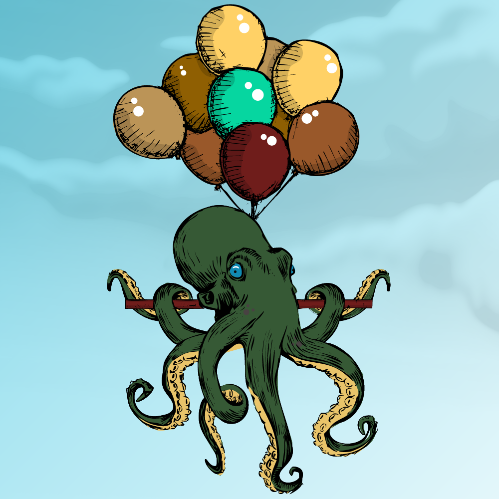 Flying Octupus #16 static token preview