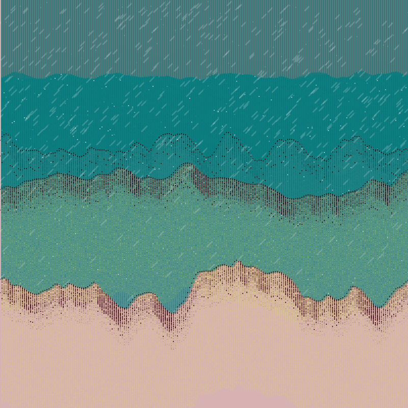 Glitched Mountains GT #19 static token preview
