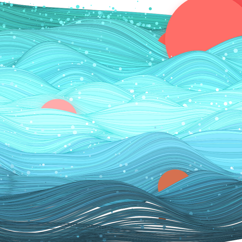 The Ocean Waves #4 static token preview