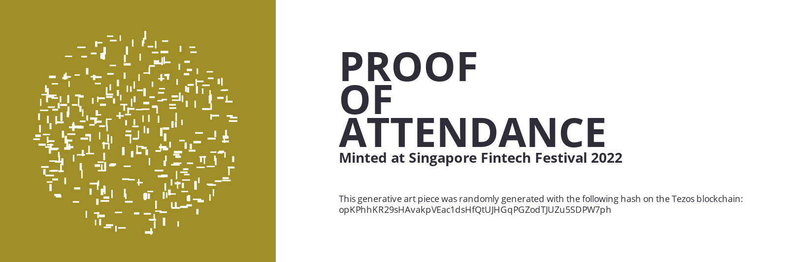 SFF2022 Proof of Attendance Token #1361 static token preview