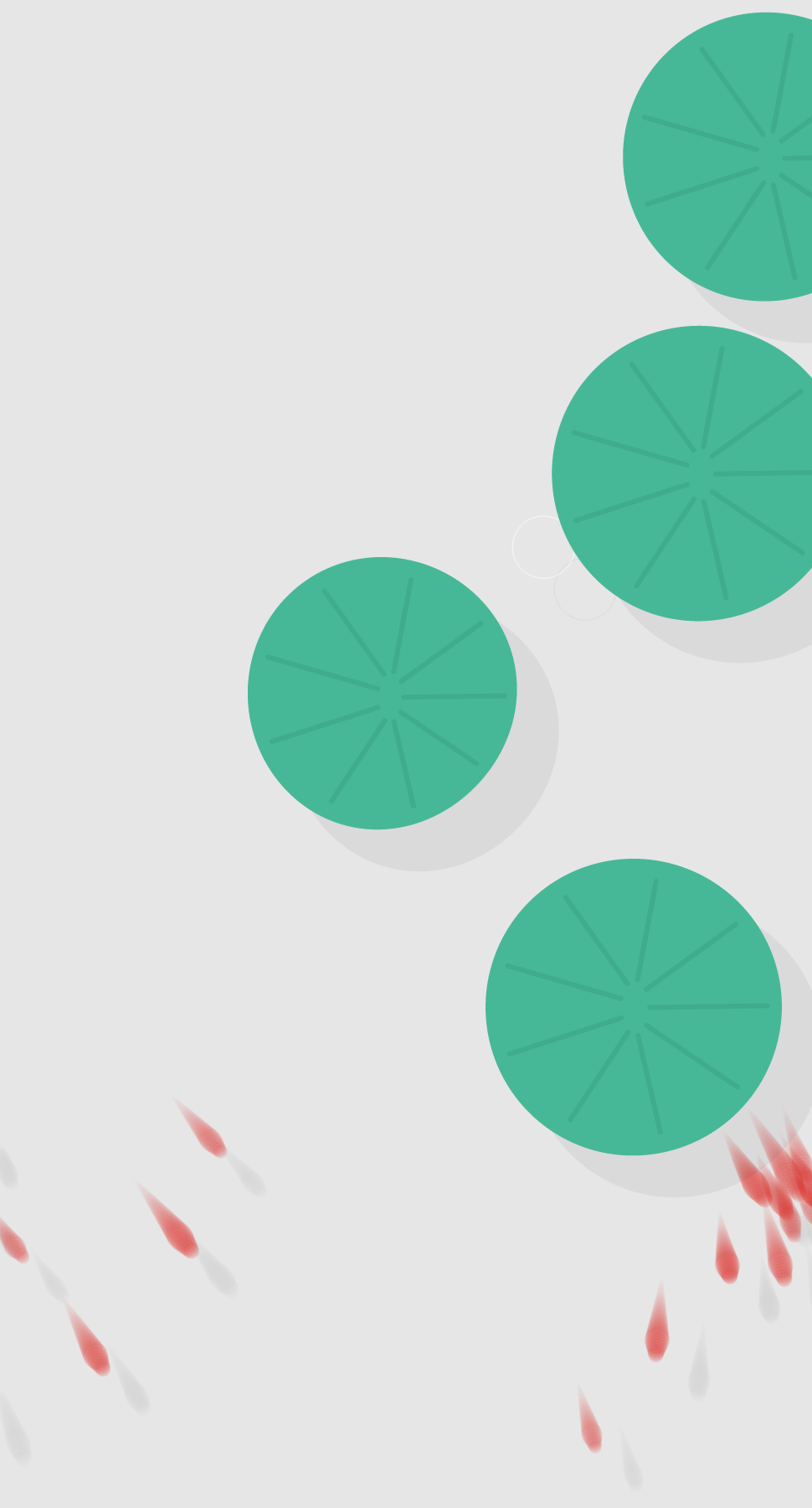 Fish playing among lotus leaves #10 static token preview