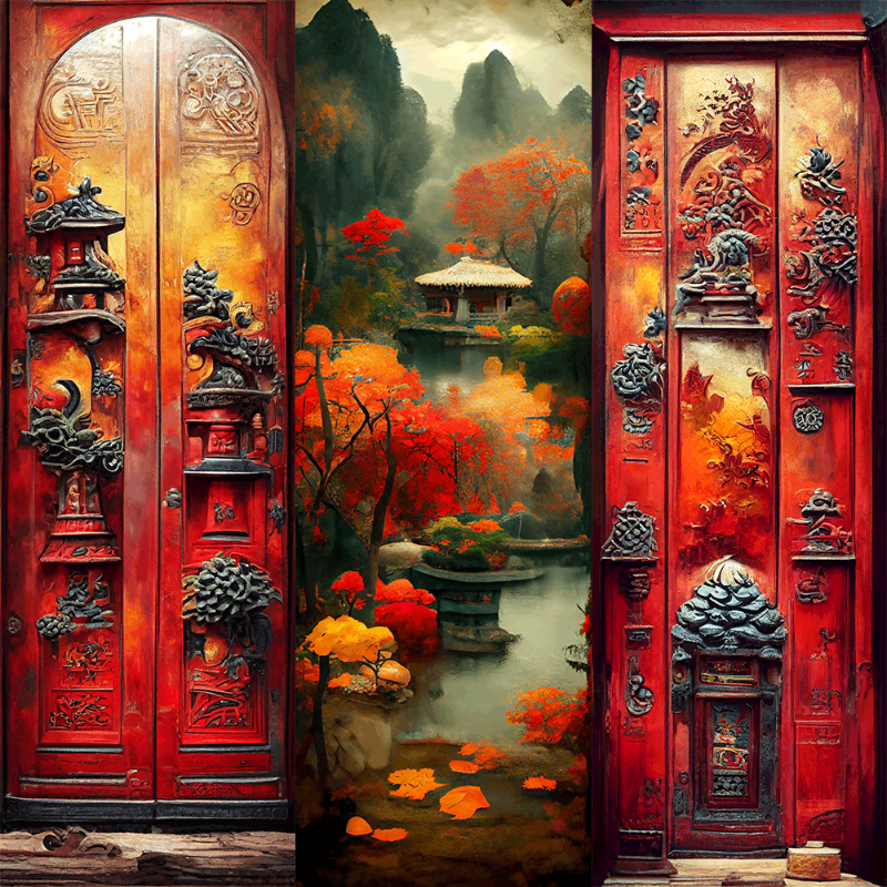 AI Chinese Garden #2 static token preview