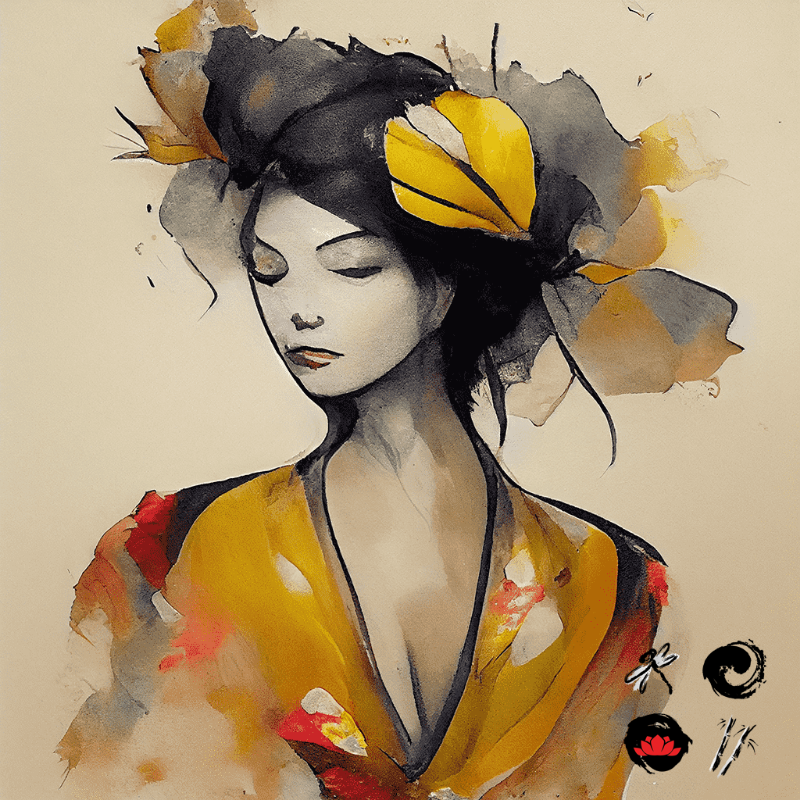 َAtumn Geisha #4 static token preview