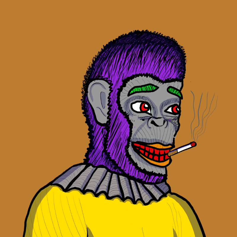 Clown Ape Club Tezos Ultra Superior-CACTUS #10 static token preview