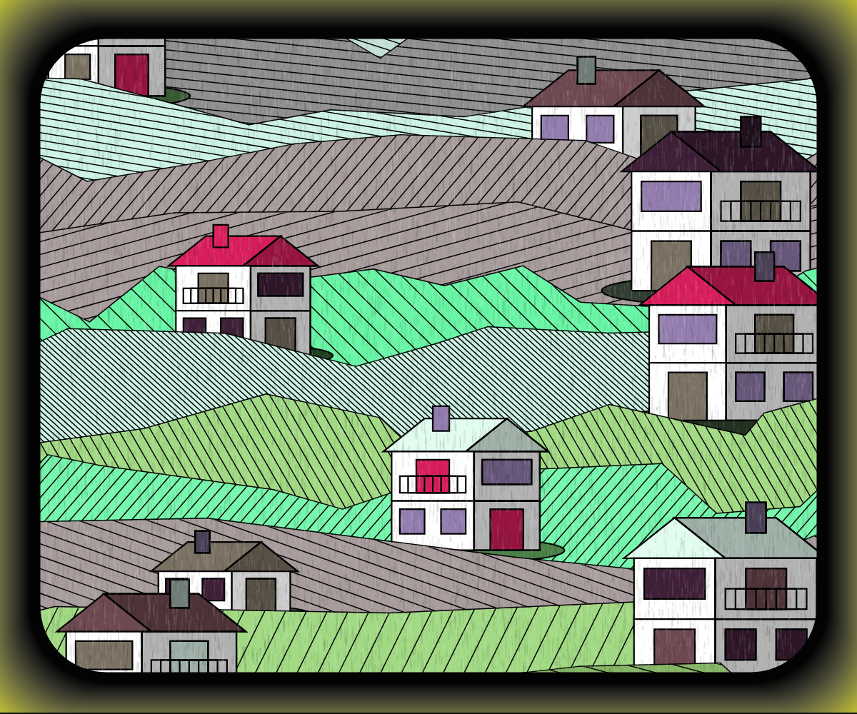 Rainy village #15 static token preview