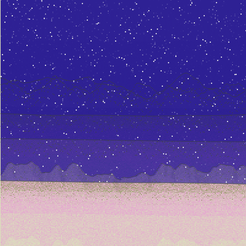 Glitched Mountains GT #9 static token preview