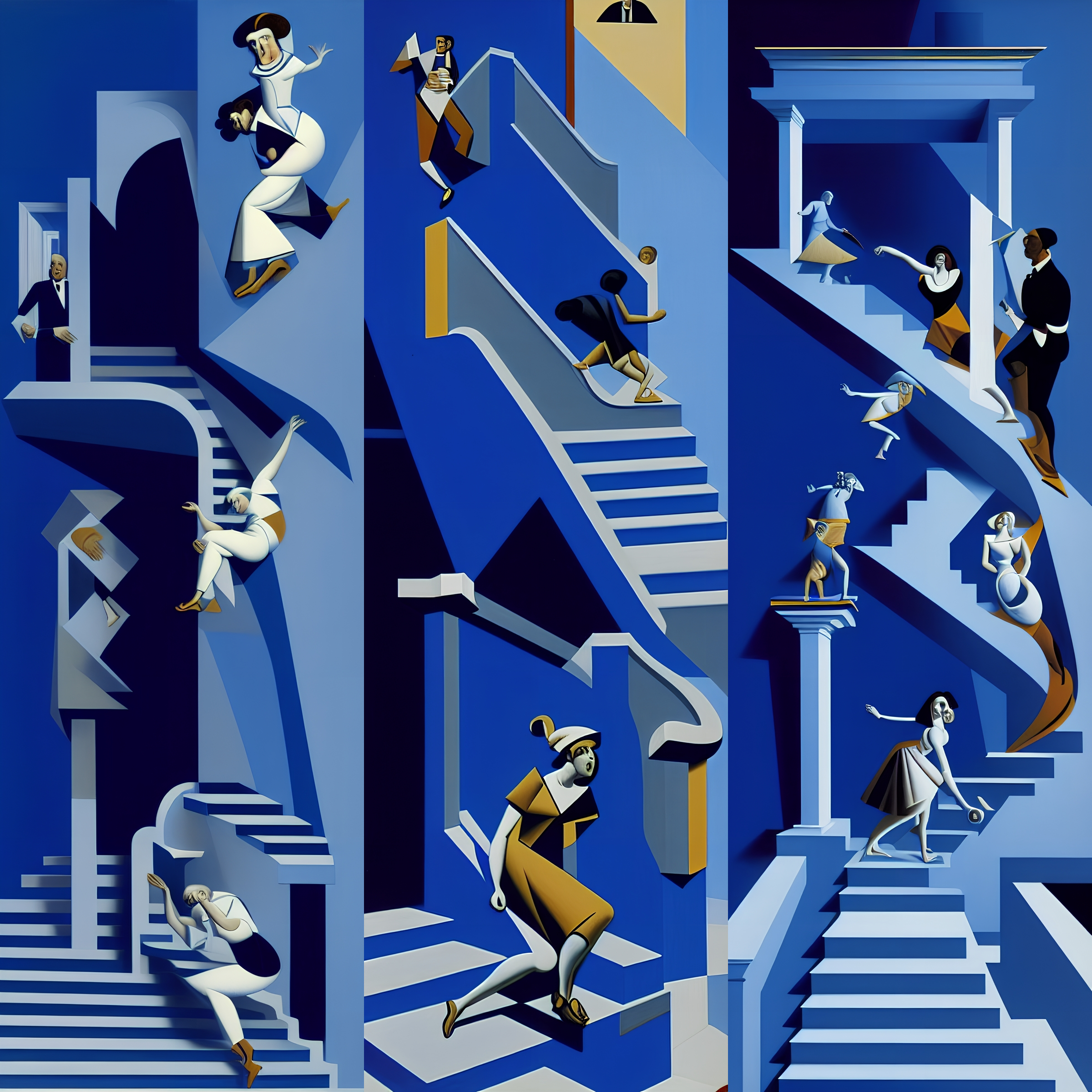 Blue Stairs #5 static token preview