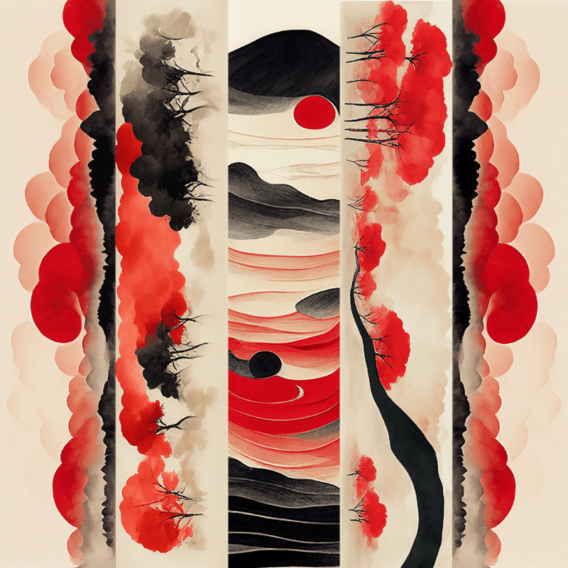 AI Japanese garden #10 static token preview