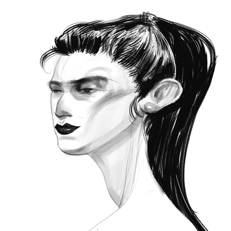 Sketch Woman #6 static token preview