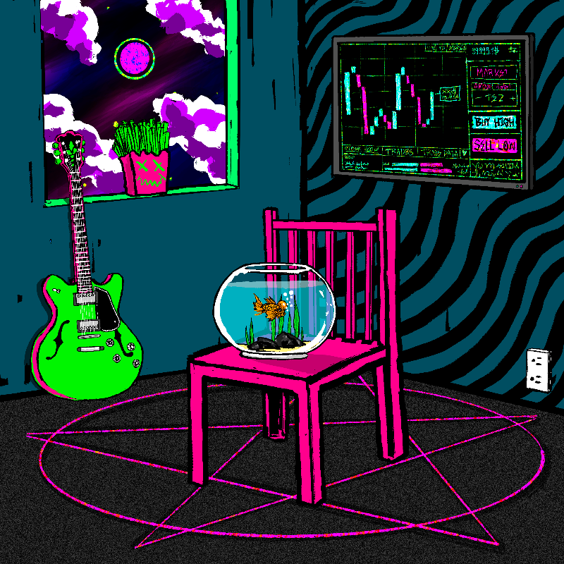 pink chair in the blue room #12 static token preview