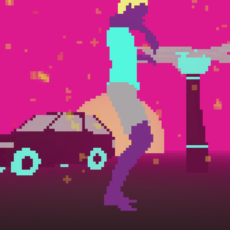 Sunset Dancers #19 static token preview