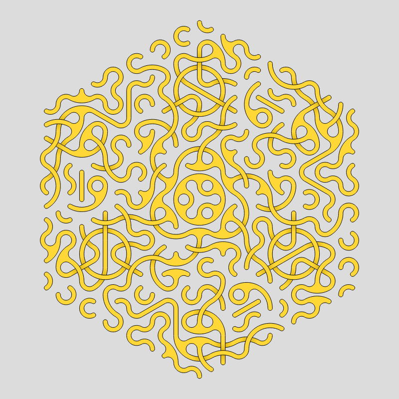 Truchet Threefold Symmetry #5 static token preview