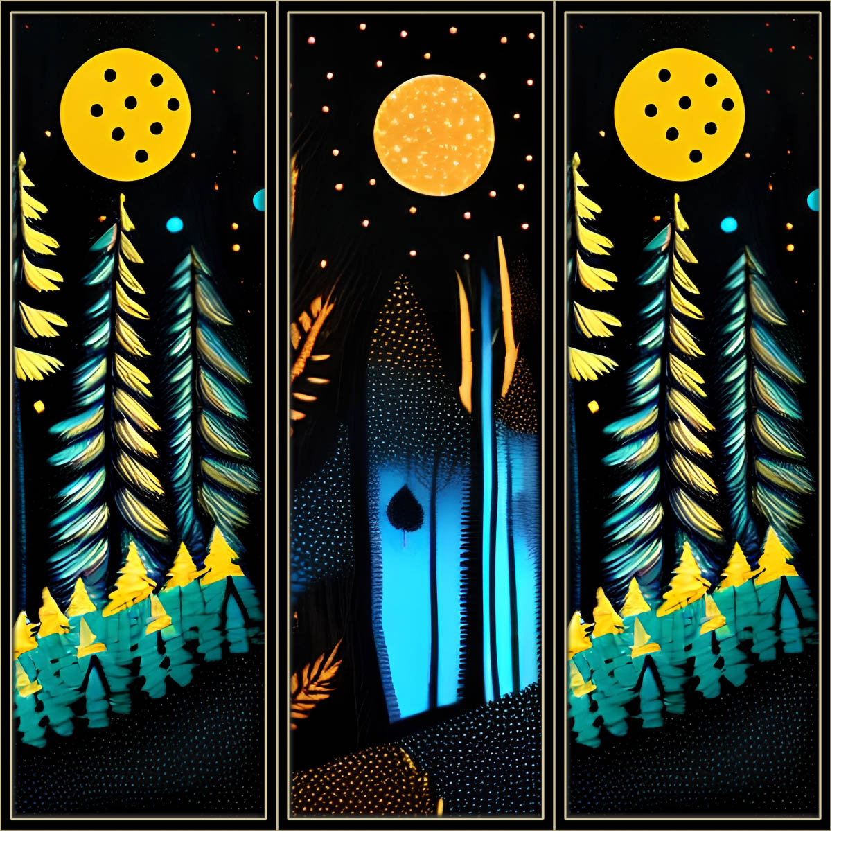Forest at Night #4 static token preview
