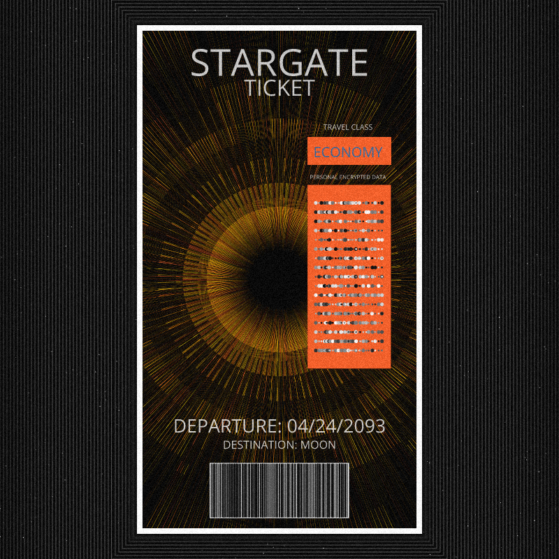 Stargate Ticket #11 static token preview
