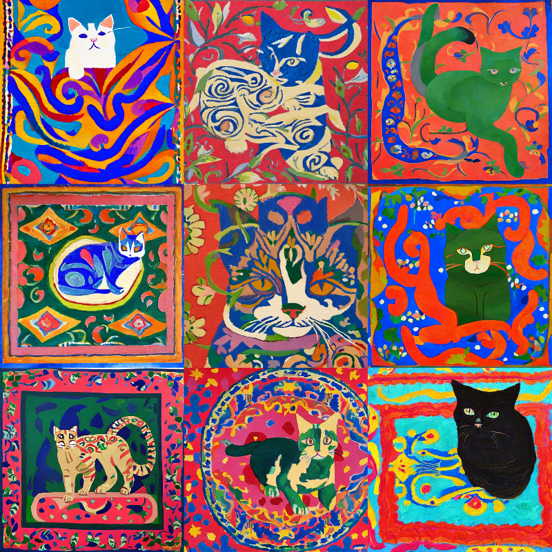 99 Patchworks of 9 Lives #17 static token preview