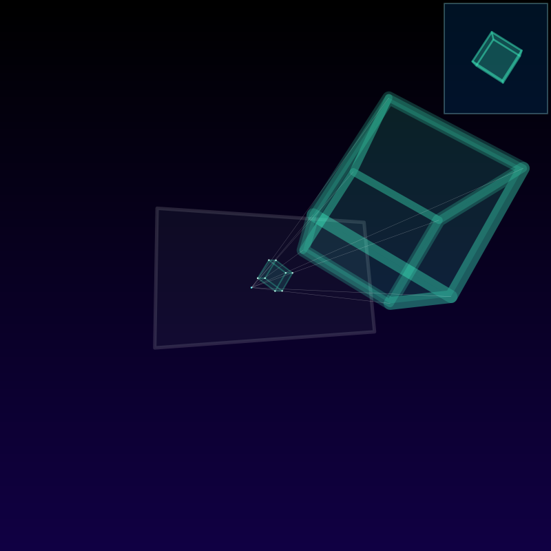basic 3d projection concept animation #1 static token preview