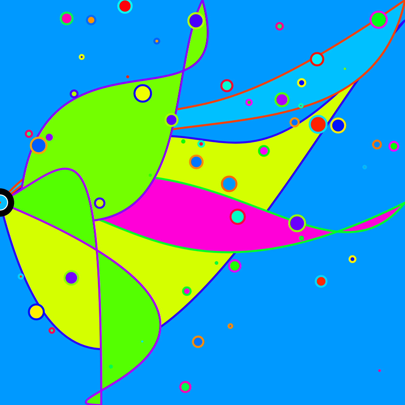 Bubbles in a Bezier Sea #12 static token preview