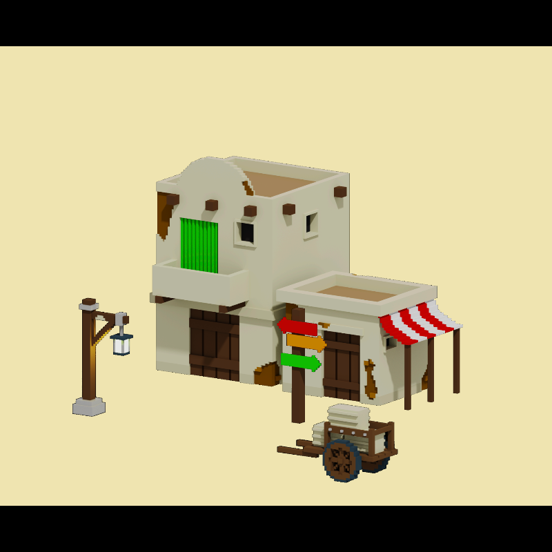 Desert houses #1 static token preview