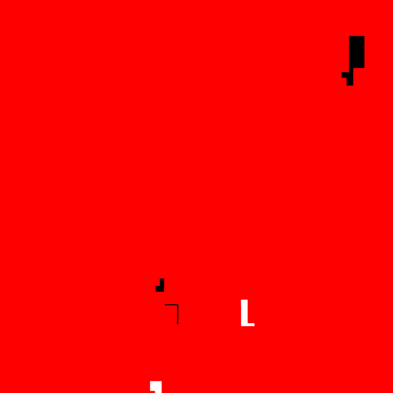 White & Black & Red All Over #15 static token preview