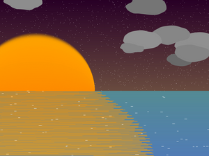 Pastel sunset project preview
