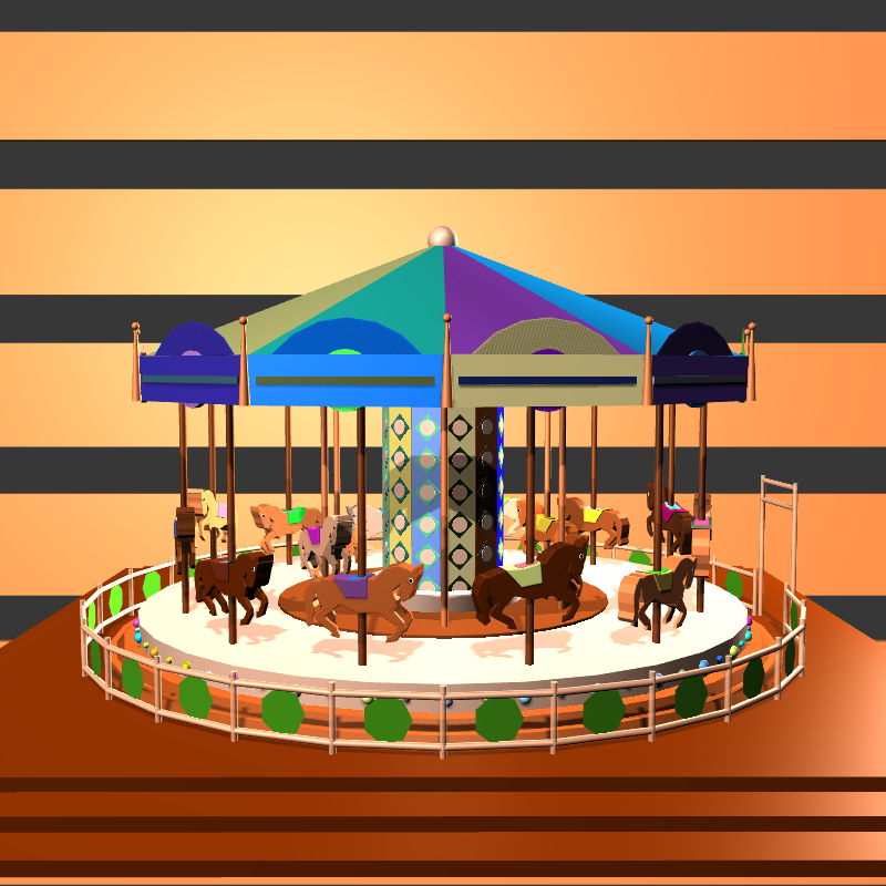 “Uncle Run” Fun Park: Carousel #5 static token preview