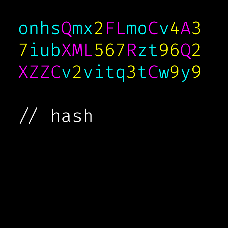 hash #3 static token preview