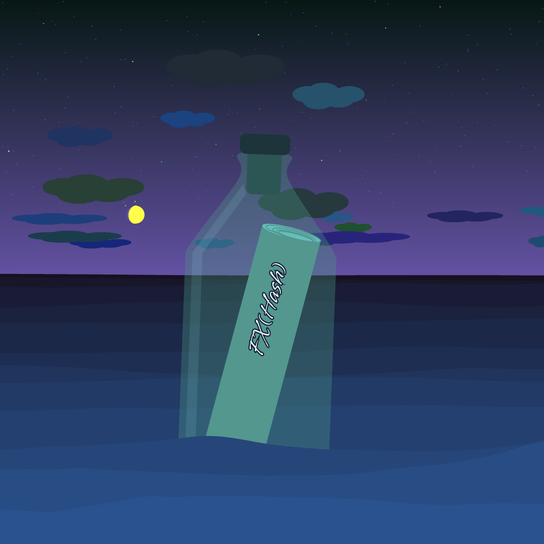 message in the bottle #11 static token preview