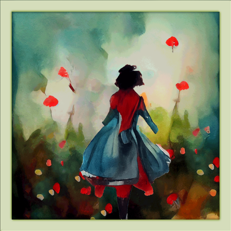Alice and Big Red Flowers #2 static token preview