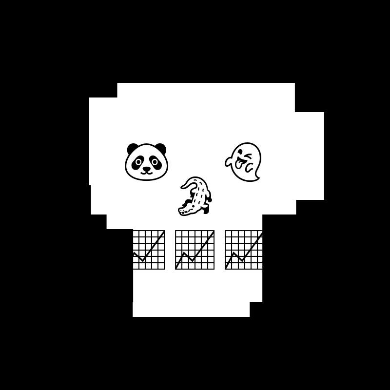 NotSkull(B&W) #1 static token preview
