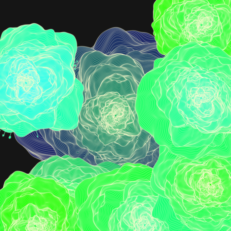 Bouquet of digital flowers #9 static token preview