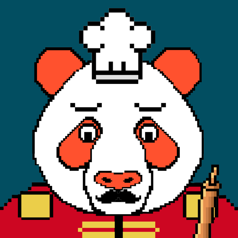 Evolving Pixel Pandas #9 static token preview