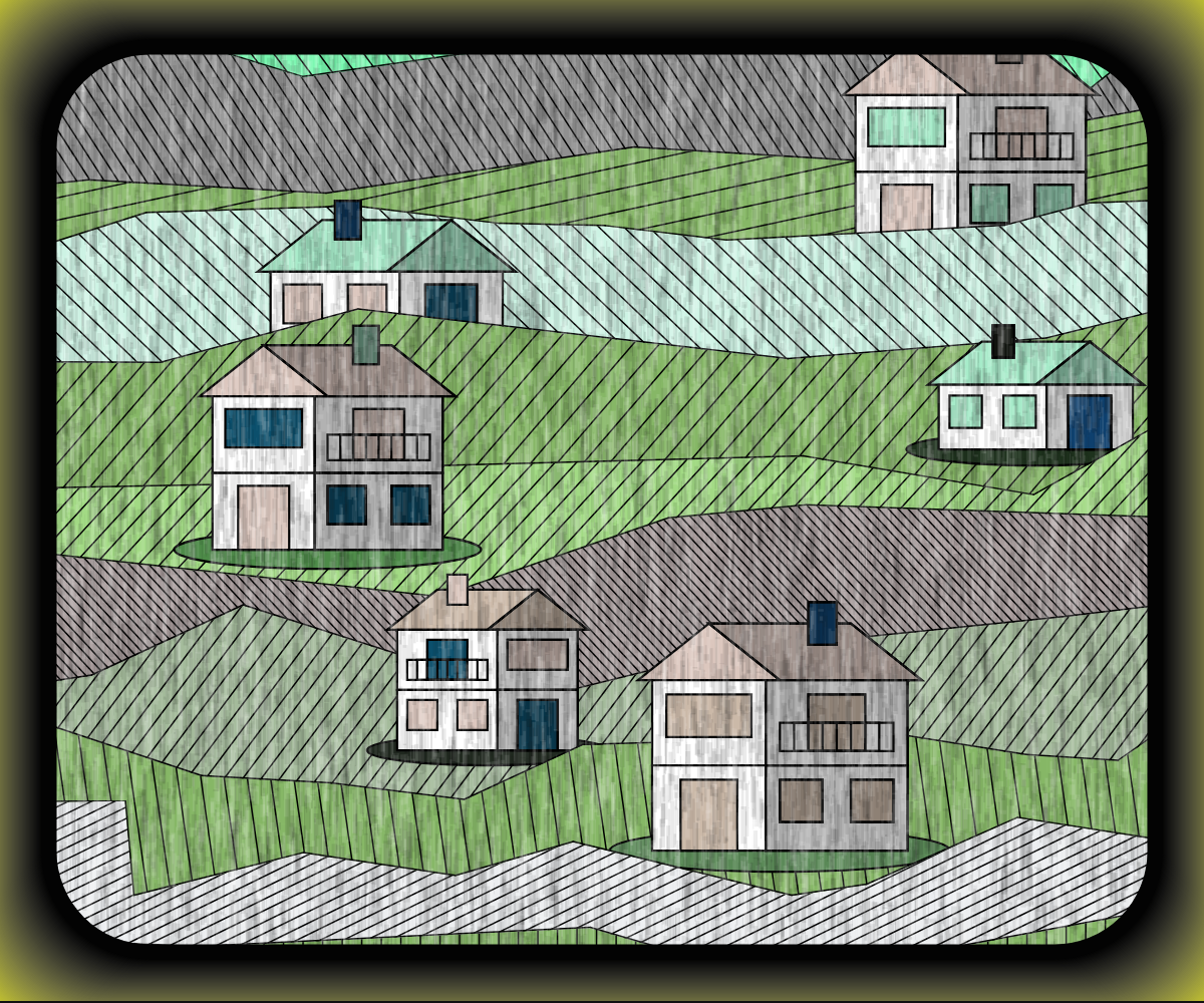 Rainy village #14 static token preview