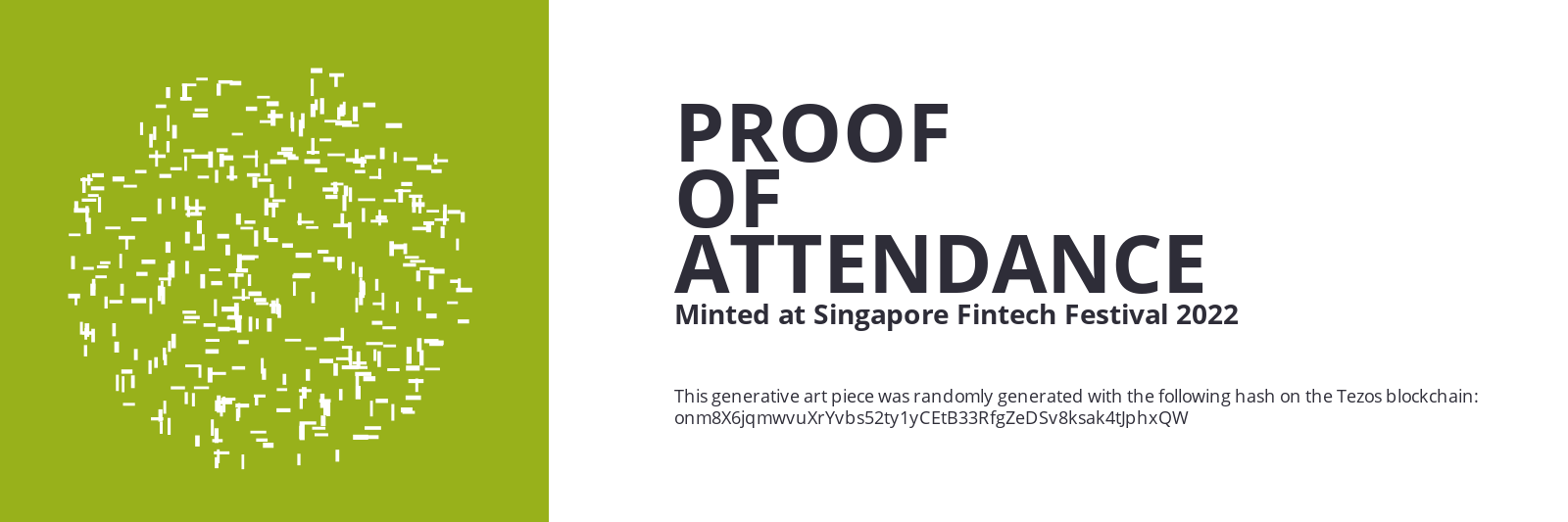 SFF2022 Proof of Attendance Token #2064 static token preview