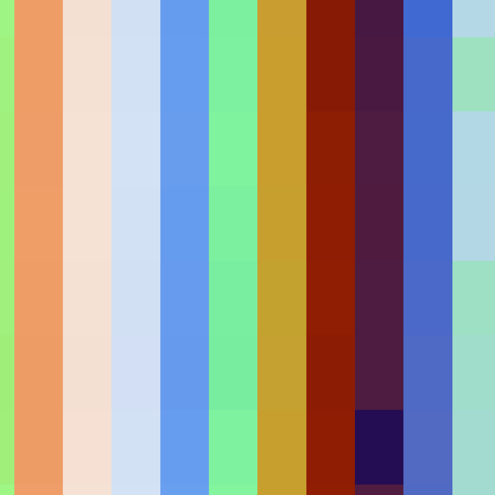 Pixelated Color Study #12 static token preview