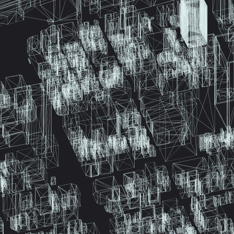 Wireframe City: Tokyo Shibuya #20 static token preview