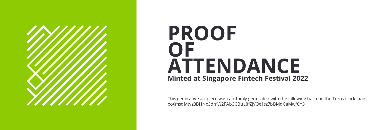 SFF2022 Proof of Attendance Token #1539 static token preview