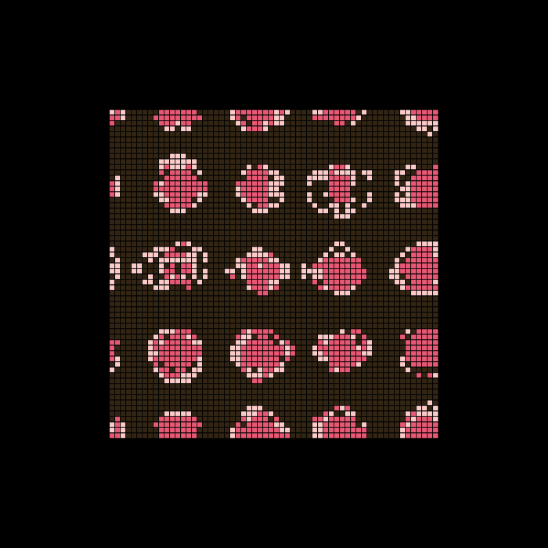 fractal memory cellular automata - FMCA #18 static token preview
