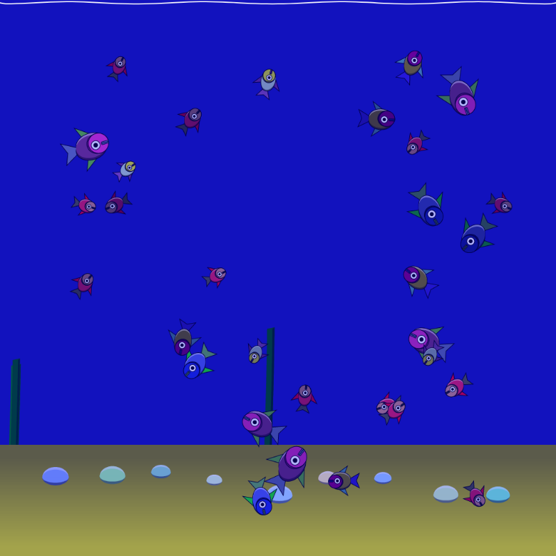 Underwater Schooling #4 static token preview