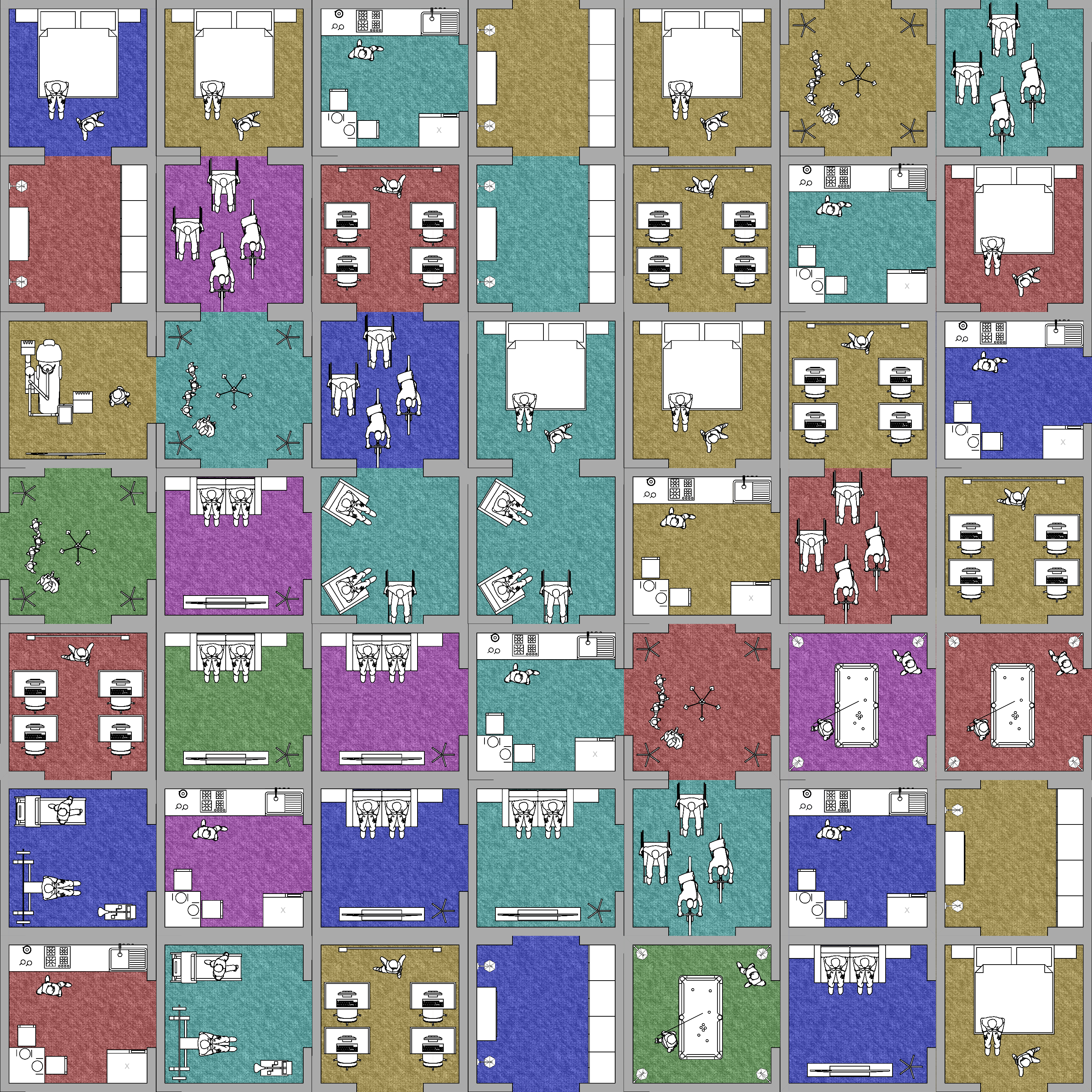 Harlequin block building #14 static token preview
