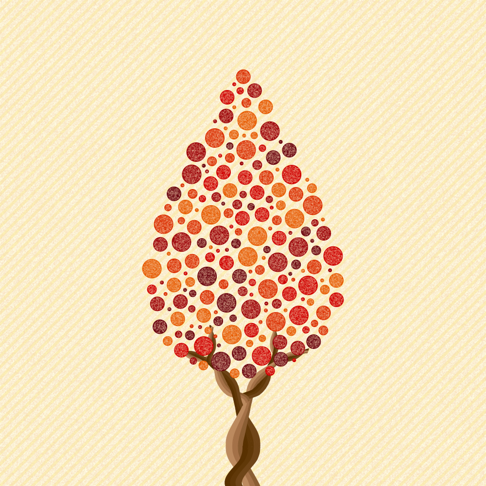 AUTUMN TREE #16 static token preview